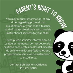 Parent's Right To Know